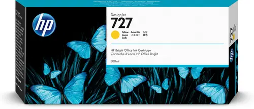 Cartucho de tinta DesignJet 727 amarillo de 300 ml - Imagen 1