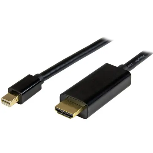 Cable Conversor Mini DisplayPort a HDMI de 2m - Color Negro - Ultra HD 4K - Imagen 1