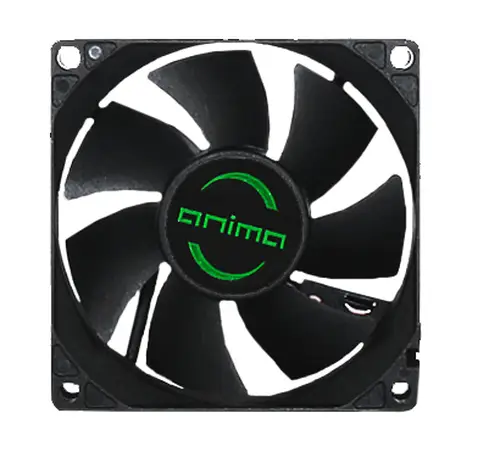AF8, ventilador para PC, 8cm, 12v, 12dB, 7 aspas, 1800 RPM, negro - Imagen 1