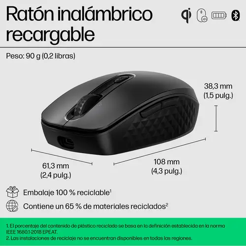 695 Rechargeable Wireless Mouse - Imagen 10