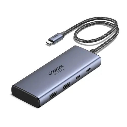 7-in-1 USB-C Hub CM498 Acoplamiento Base Gris - Imagen 1