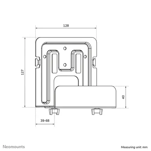 AWL-450BL Soporte para reproductor multimedia - universal - Imagen 11