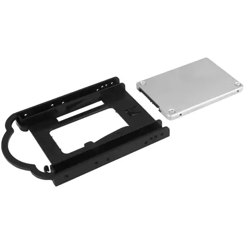 Bracket de Montaje para Discos Duros / SSD de 2,5" en Bahías de 3,5 Pulgadas - Instalación sin Herramientas - Bracket Adaptador de Unidad de 2,5" a Bahía de 3,5" - Imagen 4