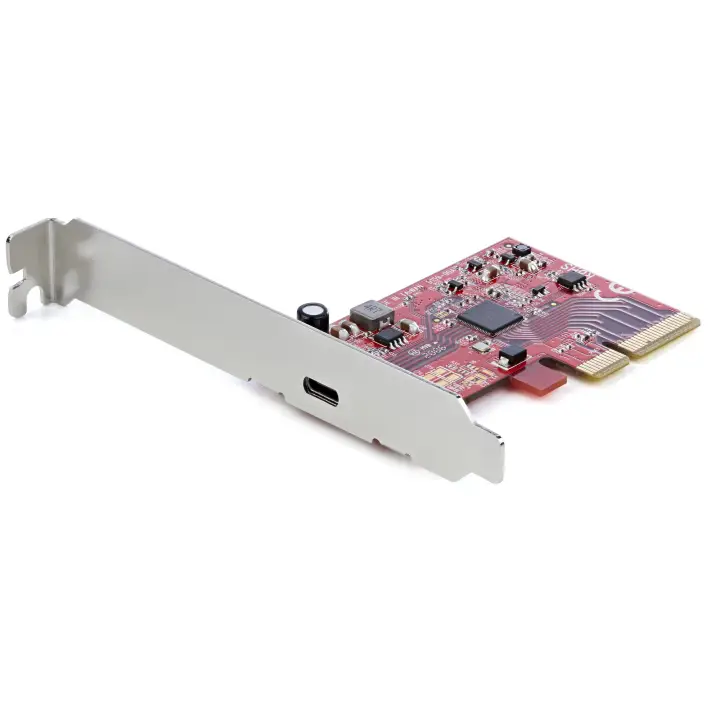 Tarjeta PCIe 1 Puerto USB-C 3.2 Gen 2x2 - Tarjeta Controladora PCI Express 3.0 x4 USB Tipo C SuperSpeed de 20Gbps - Tarjeta Adaptadora USB Tipo C - Tarjeta de Expansión - Windows y Linux