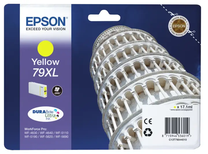 Tower of Pisa Cartucho 79XL amarillo