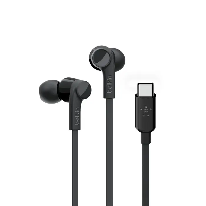 ROCKSTAR Auriculares Alámbrico Dentro de oído Llamadas/Música USB Tipo C Negro