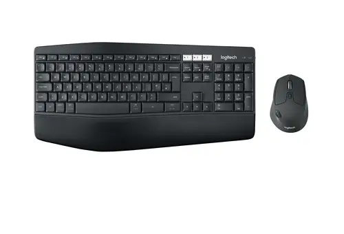 920-008228 teclado Ratón incluido Universal RF Wireless + Bluetooth QWERTY Español Negro - Imagen 1