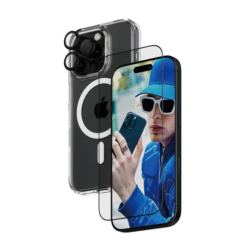 ® 3-in-1 Protection Bundle iPhone 16 Pro Protector de pantalla Apple 1 pieza(s) - Imagen 1