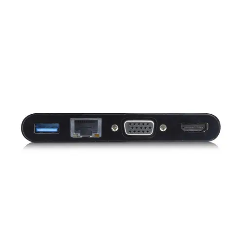 EW9827 base para portátil y replicador de puertos USB 3.2 Gen 1 (3.1 Gen 1) Type-C Negro - Imagen 2