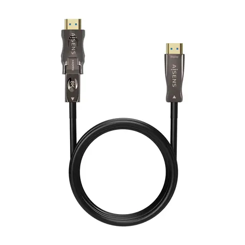 Cable Hdmi V2.1 AOC Desmontable Ultra Alta Velocidad / Hec 8K@60Hz 4K@120Hz 4:4:4 48Gbps, A/M-D/A/M, Negro, 30M - Imagen 2
