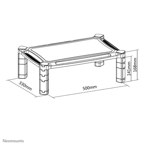 NSMONITOR20 Soporte elevador para monitor/portátil - ajustable y altura - universal - Imagen 10