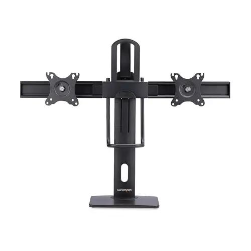 Soporte de Escritorio de Travesaño para Dos Monitores de 27 Pulgadas - Capacidad de 12kg - Soporte VESA de 75x75 o 100x100 - Ajustable - Imagen 3