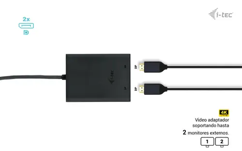 USB-C Dual 4K/60Hz (single 8K/30Hz) DP Video Adapter - Imagen 8
