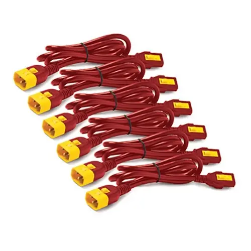 AP8704S-WWX340 cable de transmisión Rojo 1,22 m C13 acoplador C14 acoplador - Imagen 1