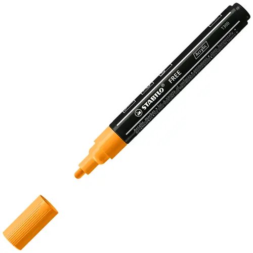 FREE Acrylic marcador 1 pieza(s) Punta redonda Naranja - Imagen 1