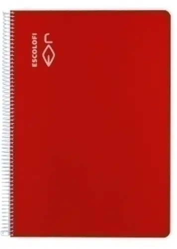 BLOCK ESCOLOFI A4 80h PT.3,5 70g ROJO - Pack de 5 unidades