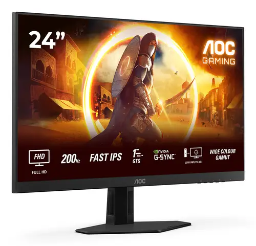G4 24G4HRE pantalla para PC 60,5 cm (23.8") 1920 x 1080 Pixeles Full HD LED Negro, Rojo - Imagen 2