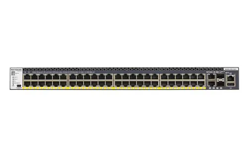 M4300-52G-PoE+ 550W PSU Gestionado L2/L3/L4 Gigabit Ethernet (10/100/1000) Energía sobre Ethernet (PoE) 1U Negro - Imagen 1