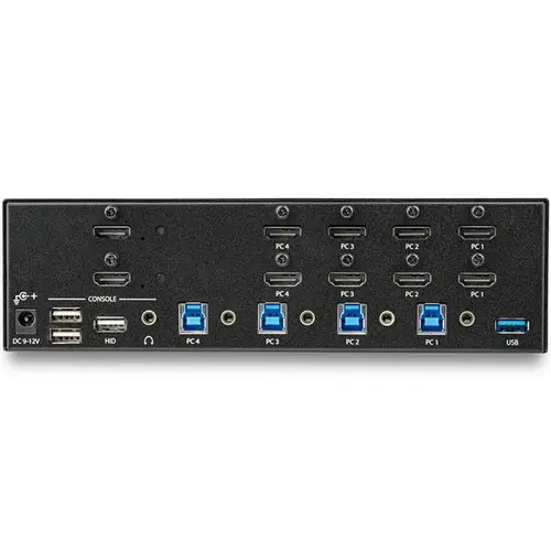 Switch Conmutador KVM de 4 Puertos HDMI - 4K de 30Hz - de Pantalla Doble - Imagen 4