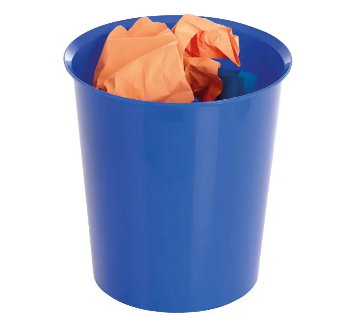 PAPELERA PLASTICO A-SERIES 14L AZUL 305AS-07