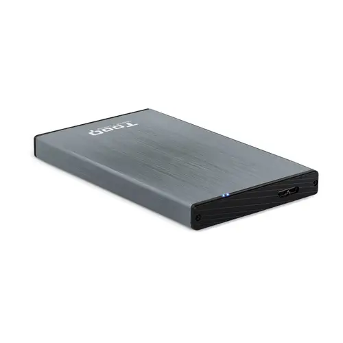 TQE-2527G caja para disco duro externo 2.5" Caja de disco duro (HDD) Negro, Gris - Imagen 2