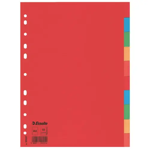 Multicoloured Card Dividers divisor Multicolor 1 pieza(s) - Imagen 1