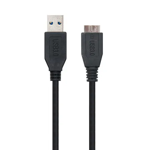 CABLE USB 3.0, TIPO A/M-MICRO B/M, NEGRO, 1.0 M - Imagen 2