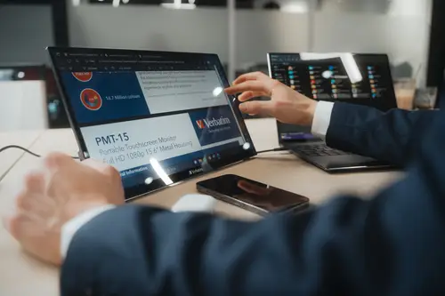 49593 pantalla para PC 43,9 cm (17.3") 1920 x 1080 Pixeles Full HD LCD Pantalla táctil Negro - Imagen 2