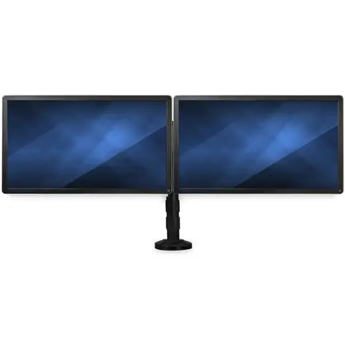Brazo para Escritorio de Dos Monitores - con Barra Horizontal - Soporte de Mordaza/Ojal para Escritorio - Imagen 1