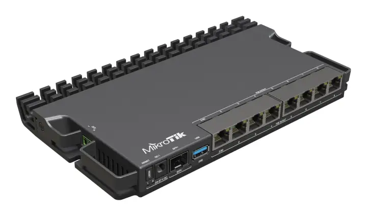 RB5009UPR+S+IN router 2.5 Gigabit Ethernet, Gigabit Ethernet Negr..