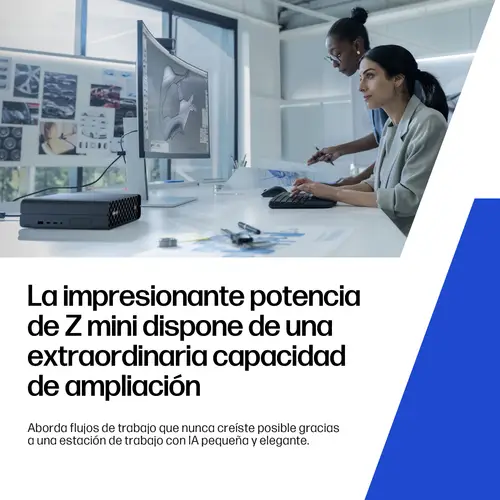 Z2 Mini G1i Workstation Desktop PC Wolf Pro Security Edition Windows 11 Pro Mini PC Puesto de trabajo AI PC, AI Workstation Negro - Imagen 6