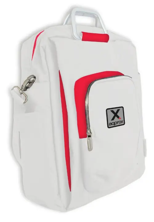 appNBST15x maletines para portátil 39,6 cm (15.6") Mochila bandolera Rojo, Blanco