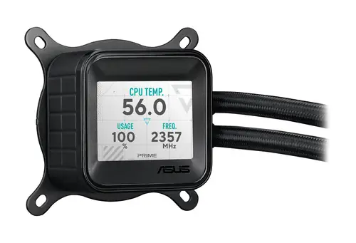 Prime LC 360 ARGB LCD Procesador Sistema de refrigeración líquida todo en uno 12 cm Negro - Imagen 3
