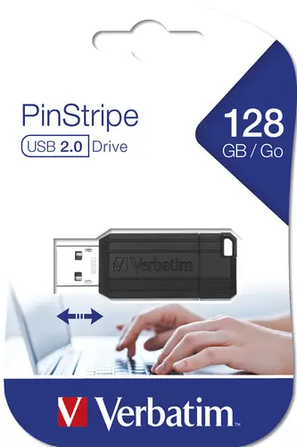 PinStripe - Unidad USB de 128 GB - Negro - Imagen 1
