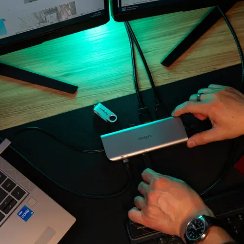 DOCK427GL base para portátil y replicador de puertos Alámbrico USB 3.2 Gen 2 (3.1 Gen 2) Type-C Gris - Imagen 9