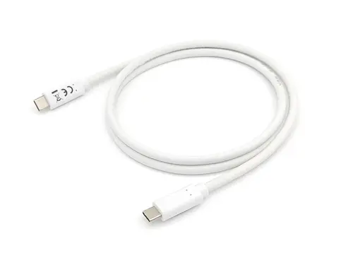 128361 Cable USB 3.2 Gen 1 C a C, M/M , 1,0m, PD 60W, 5Gbps, Blanco - Imagen 2