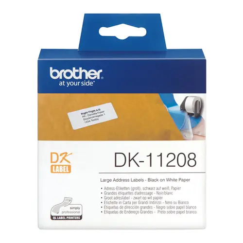 DK-11208 cinta para impresora de etiquetas Negro sobre blanco - Imagen 3