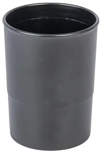 PORTA LAPICES PLASTICO REDONDO NEGRO