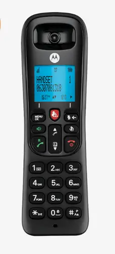 CD4001 Teléfono DECT Identificador de llamadas Negro - Imagen 1
