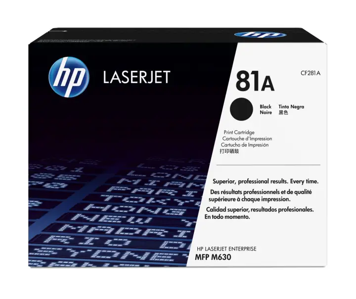 Cartucho de tóner original LaserJet 81A negro