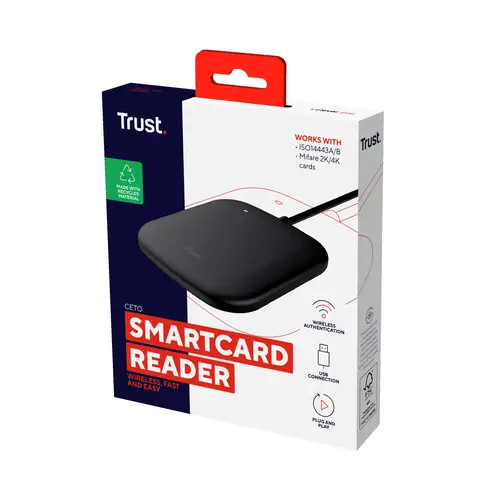 Ceto lector de tarjeta inteligente Interior USB USB 2.0 Negro - Imagen 5
