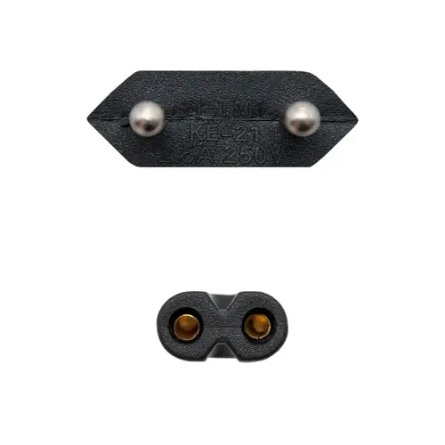 Cable de Alimentación con forma 8, CEE7/16/M  C7/H, Negro, 3m - Imagen 3