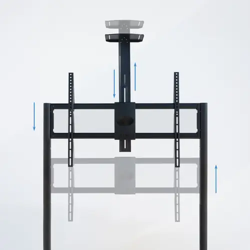 iStar Soporte de Suelo con Ruedas para Pantallas 55"- 100", Negro - Imagen 5