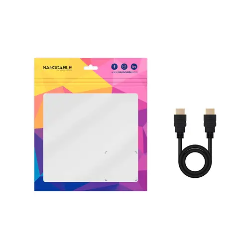 Cable HDMI V2.0 4K@60Hz 18Gbps A/M-A/M, 0.5 m, Negro - Imagen 5