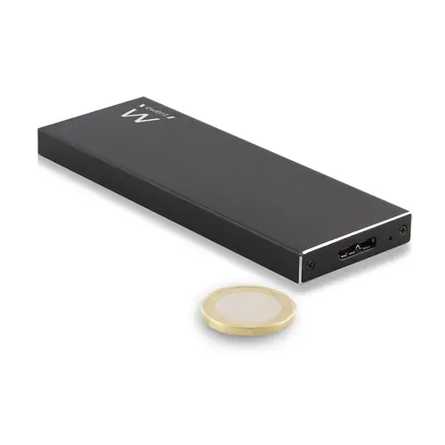 EW7023 caja para disco duro externo Caja externa para unidad de estado sólido (SSD) Negro M.2 - Imagen 3