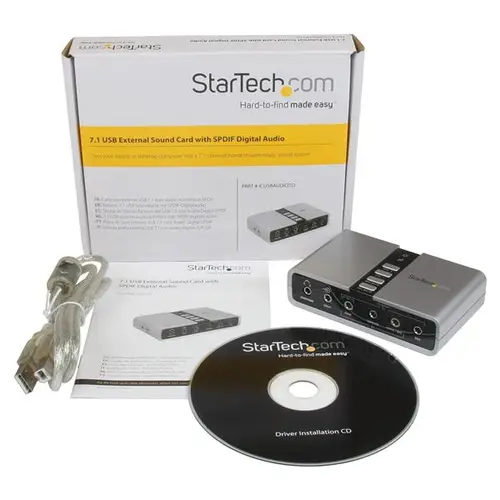 Tarjeta de Sonido 7,1 USB Externa Adaptador Conversor puerto SPDIF Audio Digital Óptico - Imagen 6