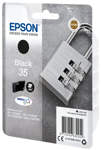 Padlock Singlepack Black 35 DURABrite Ultra Ink - Imagen 2