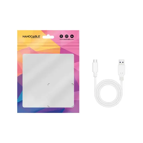 Cable USB 3.1, Gen2 10 Gbps 3A, tipo USB-C/M-A/M, Blanco, 1.5 m - Imagen 5