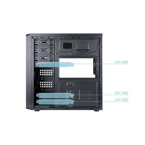 Caja Semitorre ATX PRISMA ULTRA Negra - Imagen 5
