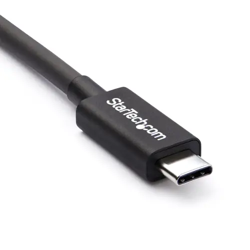 Cable Thunderbolt 3 Pasivo de 2m - 20Gbps - PD 100W - Vídeo 4K - Cable Thunderbolt - Certificado Thunderbolt - Compatible con USB4 / Modo Alt DP - Thunderbolt 4 - USB 3.2 - USB-C - Imagen 2